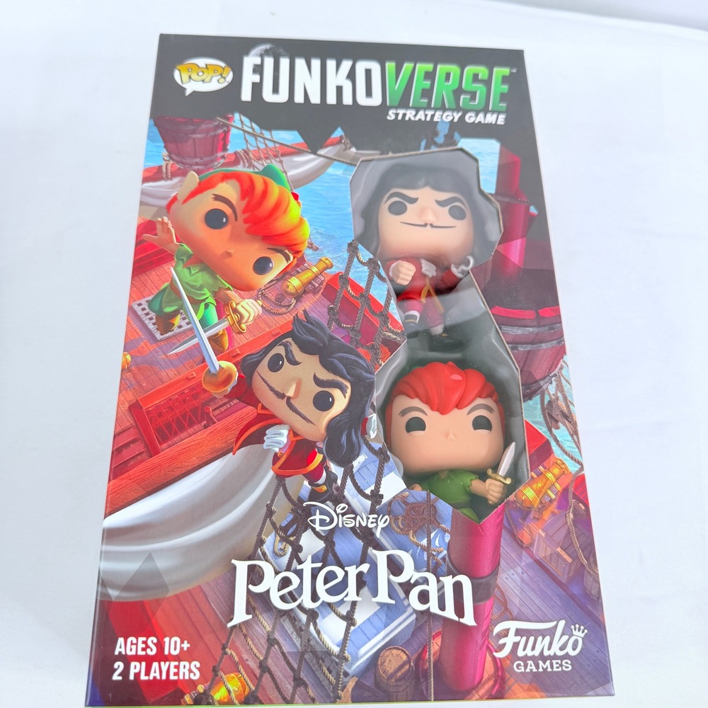 Disney Peter Pan FunkoVerse Strategy Game 100 Peter Pan & Captain Hook Funko Pop